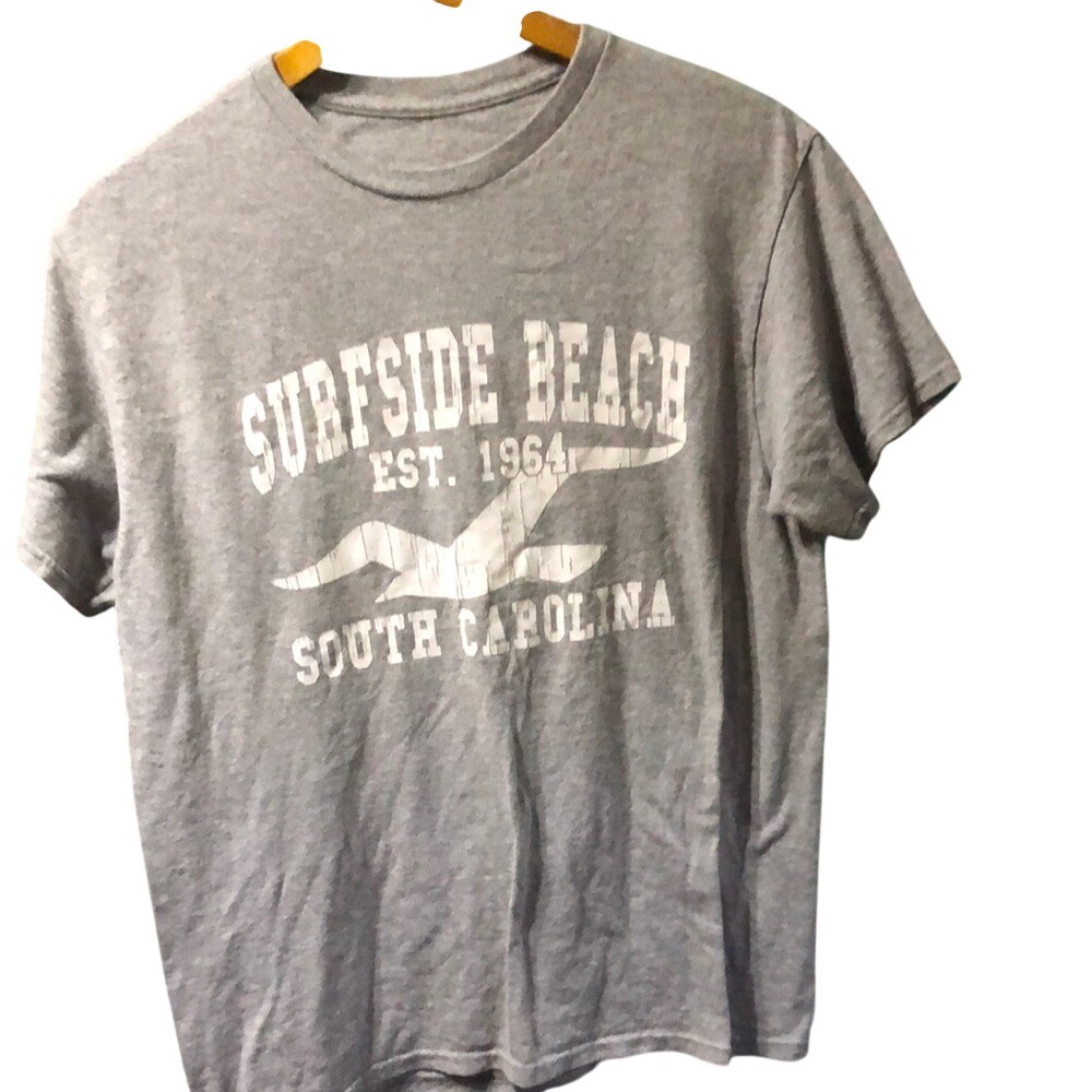 Gray Surfside Beach T-Shirt